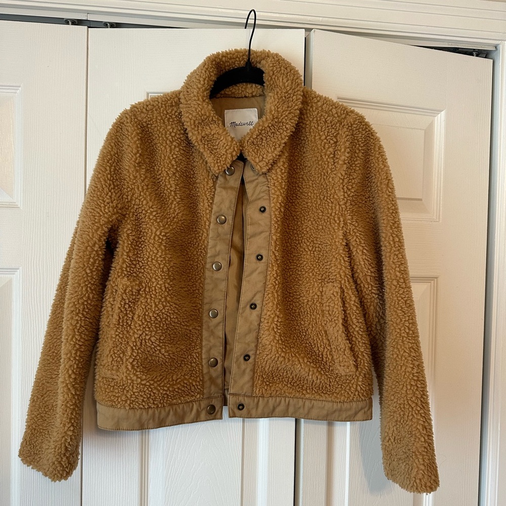 Madewell teddy bear brow Sherpa jacket size small